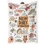 New Mom Gifts Blanket, Christmas Birthday Gifts for Mom, Mama Daily Affirmations Blankets