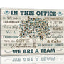 In This Office Wall Art Motivational Quotes Pictures Wall Decor We Are A Team Canvas Painting Modern Room Office Decorations
