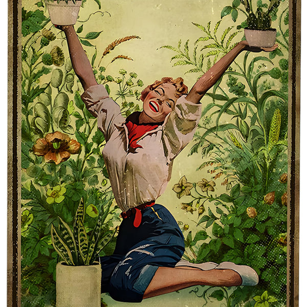 Gardening Gifts It‘s Not Hoarding If It's Plants Vintage Garden Signs for Home Garden Greenhouse