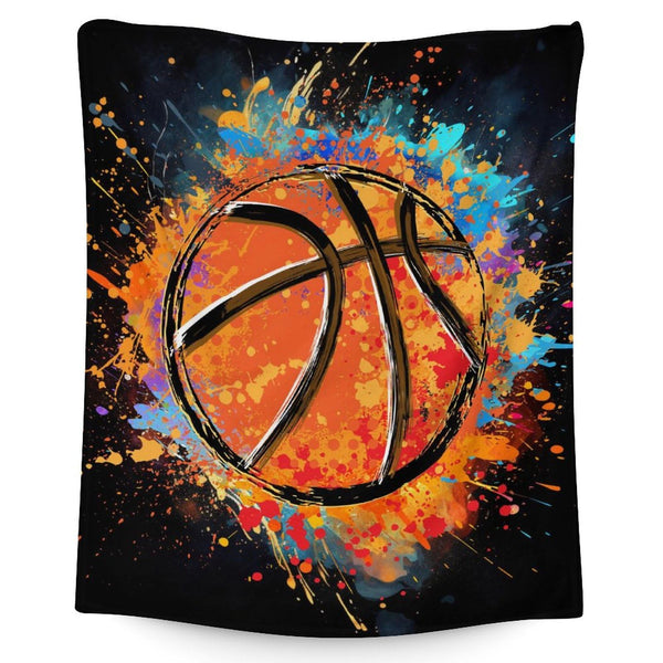 Blanket for Boys Men- Basketball Throw Blanket Gift for Basketball Lover - Sports Blankets for Kids Teens Adults