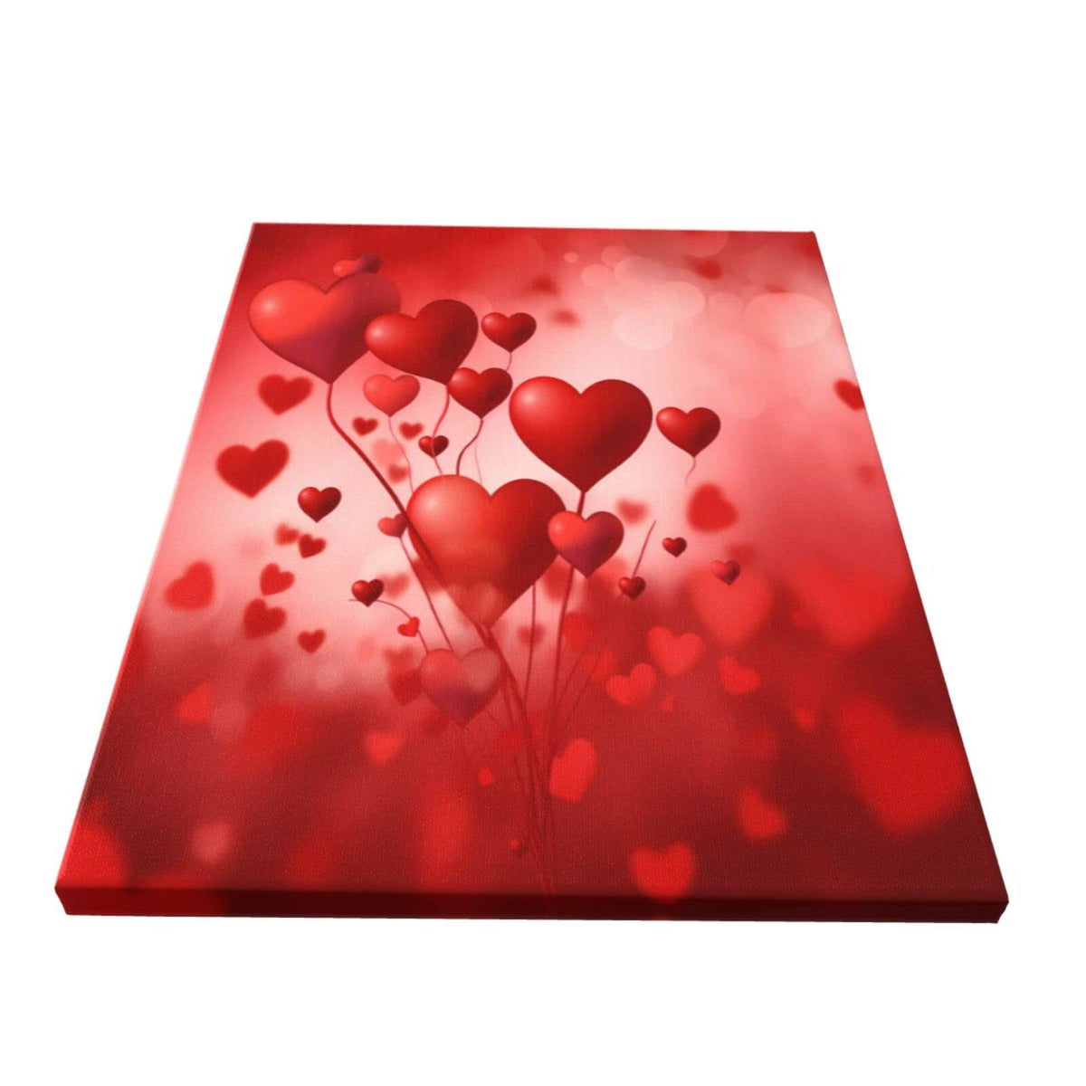 Canvas Wall Decor Art Painting Print, Valentine's Day Heart Shape Balloon Romantic Love Home Decoration
