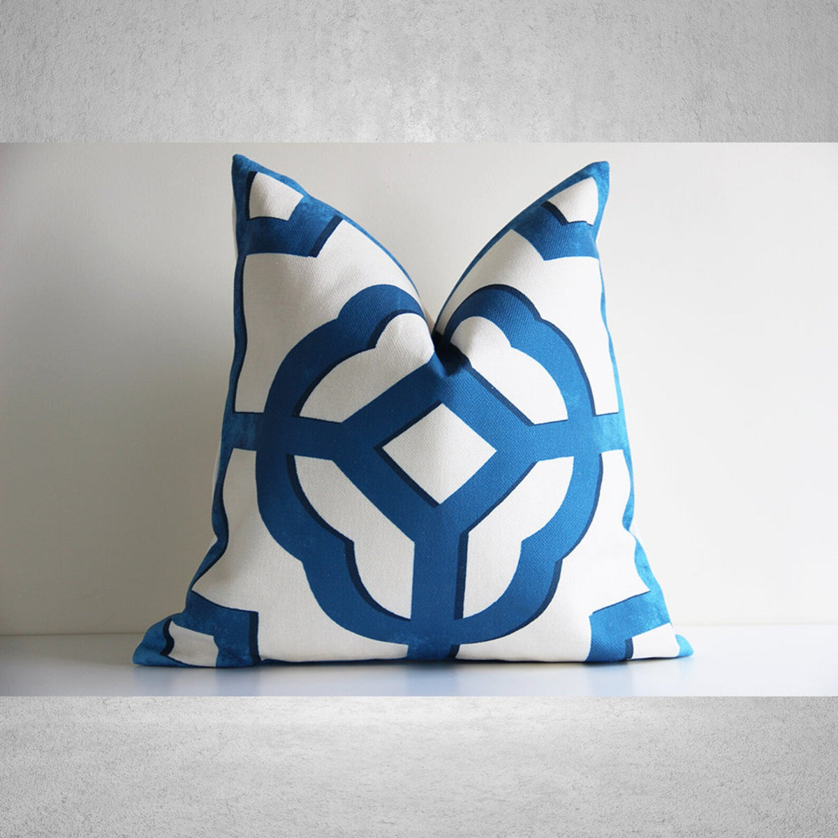 Aqua Duck Birds Pillow Cover - Chinoiserie Decor Cushion Cover 18x18 20x20 Pillow Cover (Copy)