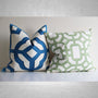 Aqua Duck Birds Pillow Cover - Chinoiserie Decor Cushion Cover 18x18 20x20 Pillow Cover (Copy)
