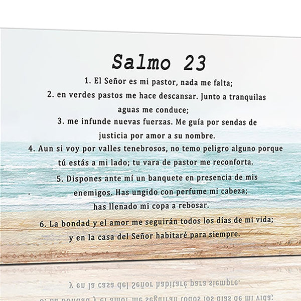 Salmo 23 Wall Art Psalm 23 Wall Decor Canvas Print Painting Christian Artwork Home Decorations for Bedroom Living Room