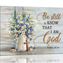 Farmhouse Christian Wall Art Wall Decor Country Flower Floral Canvas Print Painting Pictures