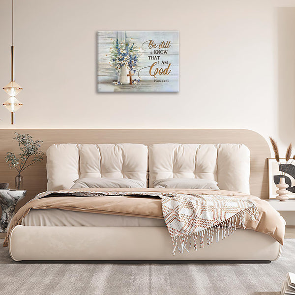 Farmhouse Christian Wall Art Wall Decor Country Flower Floral Canvas Print Painting Pictures
