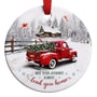 Christmas Ornament 2025, May Your Journey Always Lead You Home, Rustic Red Christmas Decoration