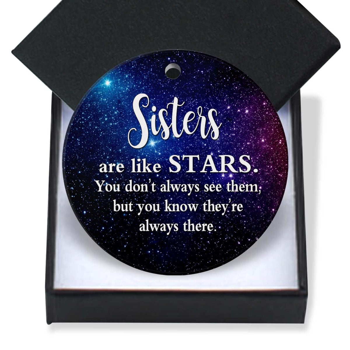Christmas Ornaments 2025-Gift for Your Sisters, Good Sisters are Like Stars Keepsake Holiday Present Xmas Tree Decorations Ornament