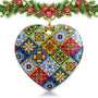 Christmas Ornaments 2025,Mexican Talavera Ornaments for Christmas Tree Holidays Ornaments
