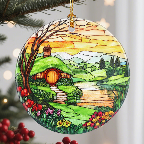 Christmas Ornaments, 2.8 Inch Ceramic Hanging Ornament, Christmas Tree Ornament