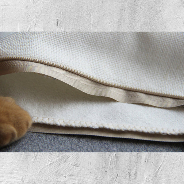 Christmas Reindeer Throw Pillow Cover – Holiday Cabin Decor