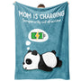Funny Christmas Birthday Gifts for Mom- Mom is Charging Blanket- New Moms Gifts for Women