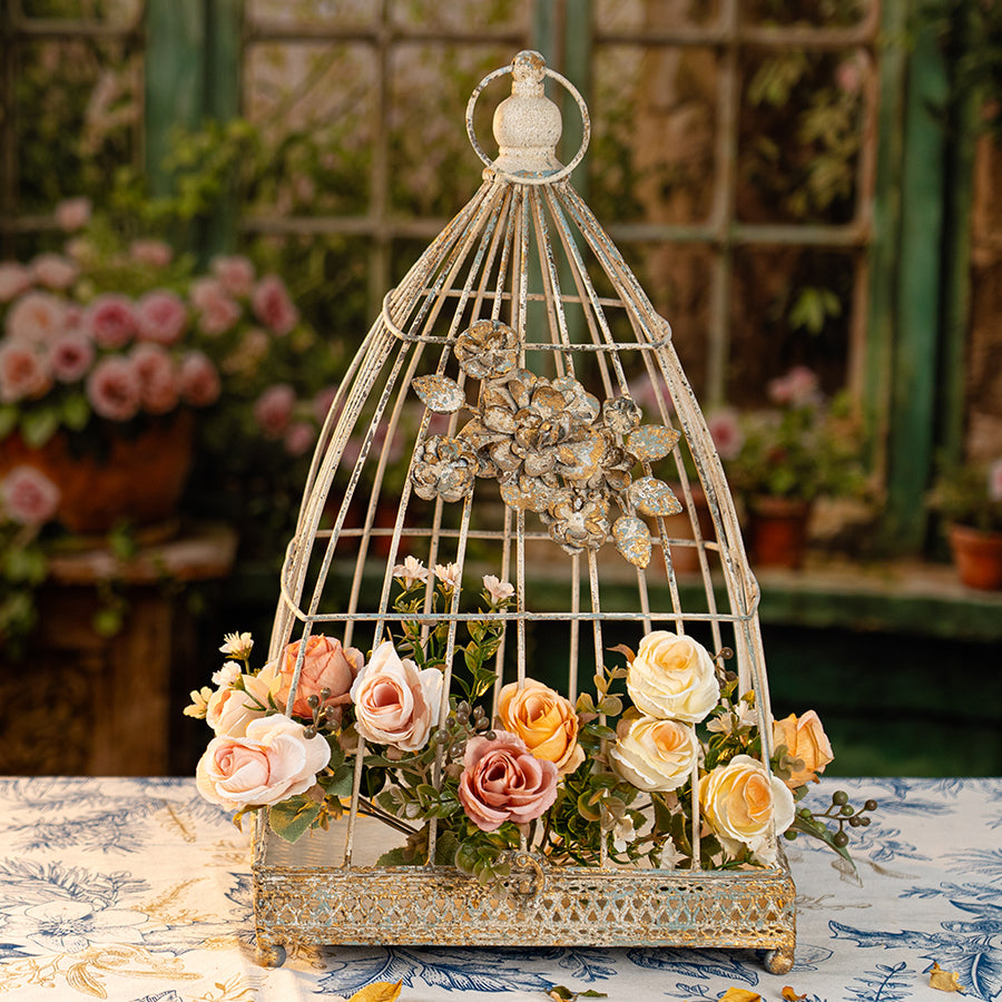 Wedding Bird Cage , Metal store Table Centerpiece , French Birdcage , Rustic Wedding Decor Metal Birdcage , Decorative Birdcage Card Holder