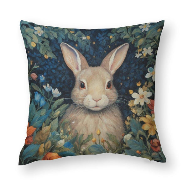 Waterproof Easter Decorations, Set of 4 William Morris Rabbit 18", 1-Side, Cotton Linen