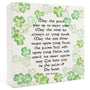 Irish Blessing Wooden Box Sign 5x5 Inch, St. Patrick's Day Decorations