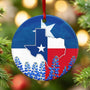 Christmas Texas Gifts for Women Men - Ceramic Ornaments 2025 for Tree Decorations