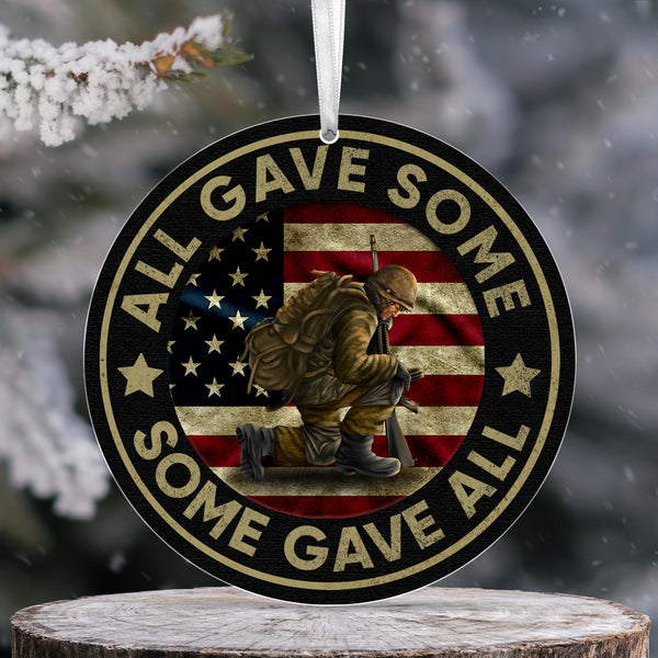 Christmas Veteran Gifts for Men Women - Ceramics Christmas Ornaments 2025 for Tree
