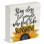 Farmhouse Sunshine Sunflower Wooden Box Sign Rustic Country Sunflower Box Sign Wood Sign