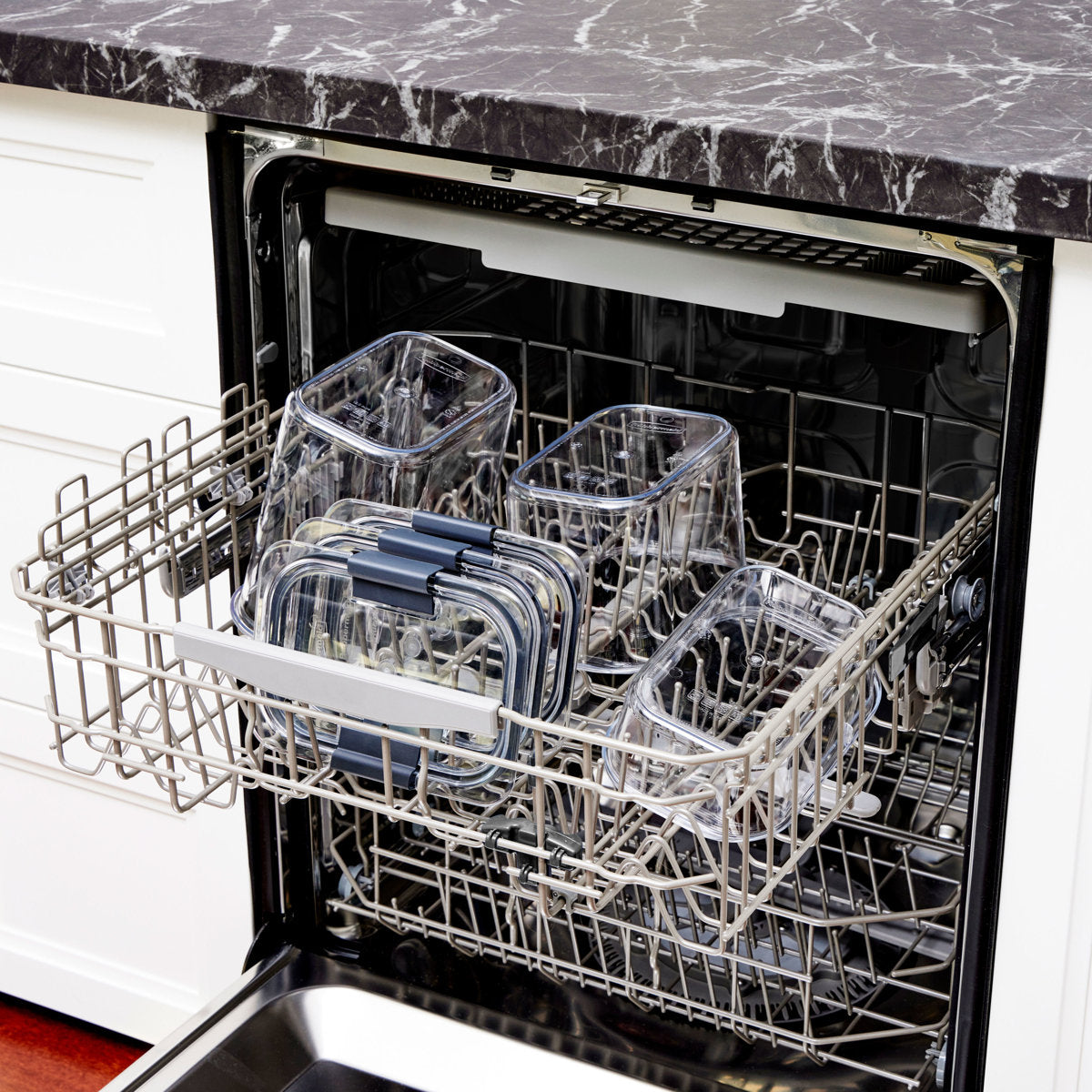 Food Storage Containers Set of 3 – Airtight Leakproof Meal Prep Containers with Lids, Stackable Kitchen Organizer