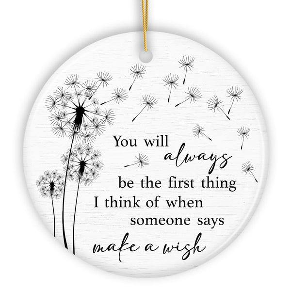 Forever First in My Wishes Ornament, Gift for Emotional Reminder of Special Memories