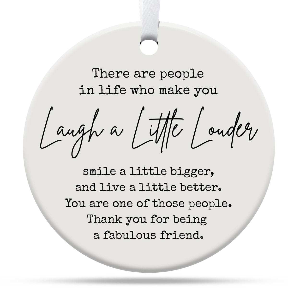 Friendship Gifts for Women, Best Friend, Funny, Work Besties, Sister, Friend Ornaments for Women, Ceramic Christmas Ornaments