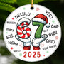 Funny 67 Christmas Ornament 2025, Six Seven Teen Slang Xmas Ornaments 2025, 67 Ornament