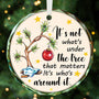 Funny Christmas Ornaments 2025, Crystal Glass Christmas Tree Decorations Celebrate Love & Togetherness Around The Tree