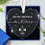 Christmas Wedding Gifts for Couples 2025 - Mr and Mrs - Bridal Shower Gifts for Newlywed Bride - Glass Christmas Birthday Ornaments 2025