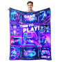 Gaming Blanket for Boys and Girls - Gamer Gift for Men and Women, Soft Game Decor for Room