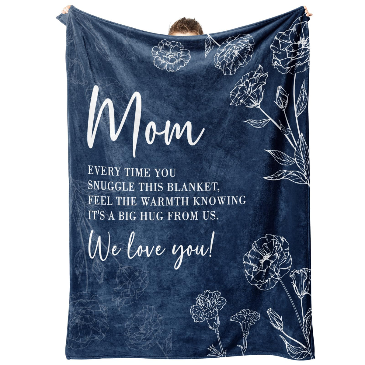 Throw Blankets Anniversary Birthday Gift for Mom from Daughter Son, Dear Mom Blanket for Mother's Day (Copy)