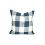 Gray Pillow Cover Sale, Slate Blue Pillow Covers, Blue Plaid Pillow Covers