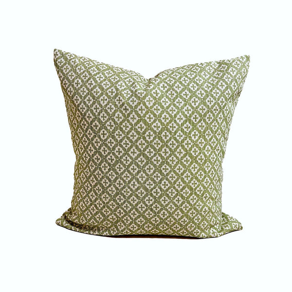 Green Pillow COVERS, Green Throw Pillow Covers, Block Print Pillow Covers