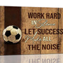 Soccer Wall Art Excitation Sports Wall Decor Inspirational Quotes Pictures Canvas Print Painting Frame Artwork