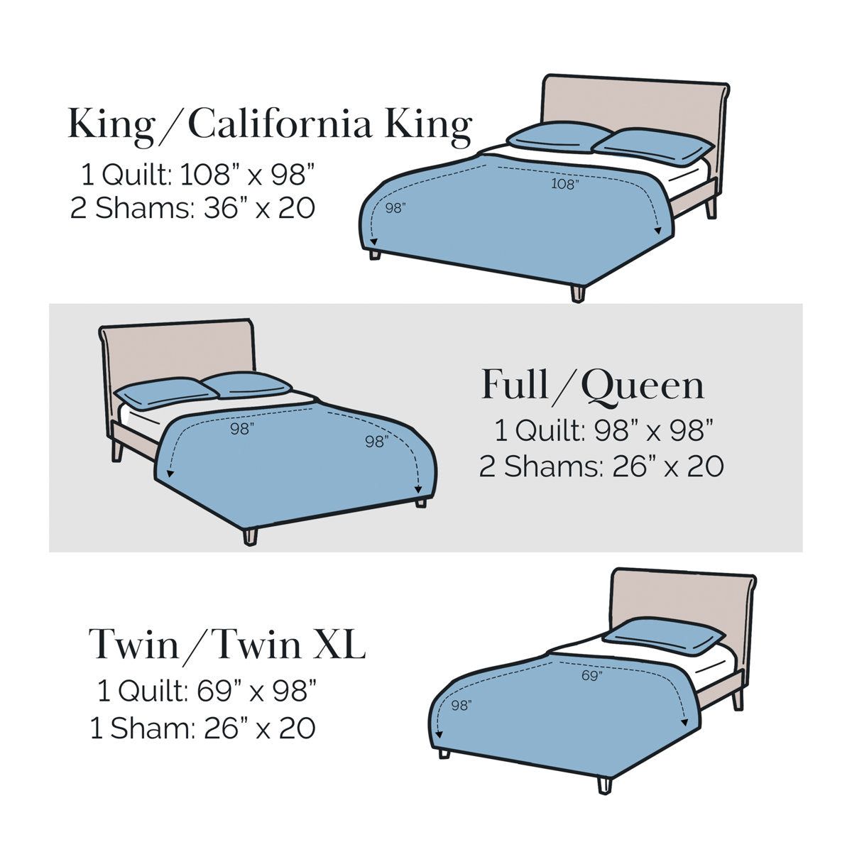 Gray/Red Microfiber Reversible Christmas Quilt Set, Holiday Bedding with Festive Pattern