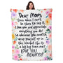 Gifts for Mom Christmas Mom Blanket Gift from Daughter Son Soft Flannel Throw Blanket Presents