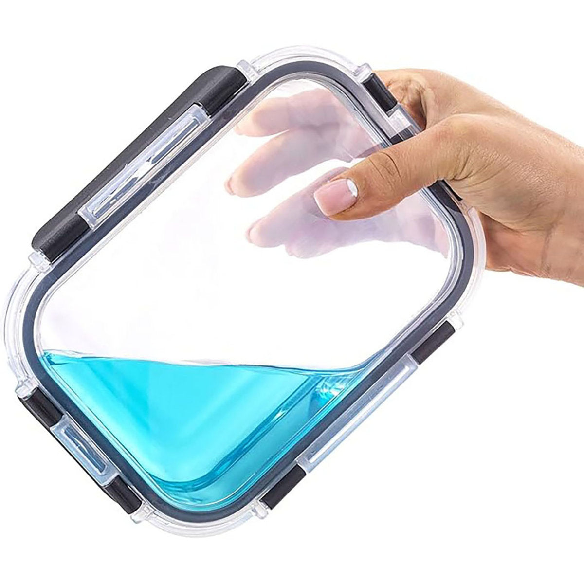 24-Piece Glass Food Storage Container Set with Lids – Airtight, Leakproof Meal Prep Containers for Kitchen