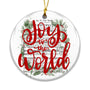 Joy to The World Ornament 2025, Sheet Music Hymn Ornament for Tree, Christian Religious Holiday Décor