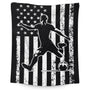 Soccer Throw Blankets for Kids Boys Teens Adults, Plush Comfy Soft Sports Throws Decor