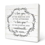 Love Decor, Rustic Wood Box Sign - 'I Love You' Quote, 5x5 Inch
