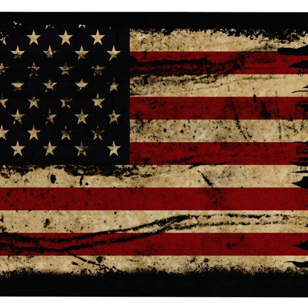 Retro Metal Tin Sign Wall Decoration with American Flag Pattern