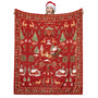 Christmas Blanket 50x60 Reversible Fluffy Fleece Holiday Blanket Xmas Deer Throw Blanket