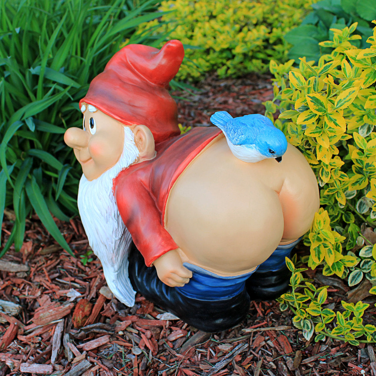 Funny Bare Butt Garden Gnome Statue, Outdoor Lawn and Yard Decoration for Garden Décor