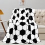 Soccer Blanket, Soccers Gifts for Boys Girls Soccer Lovers, Machine Washable Soft Fleece Throw Blankets