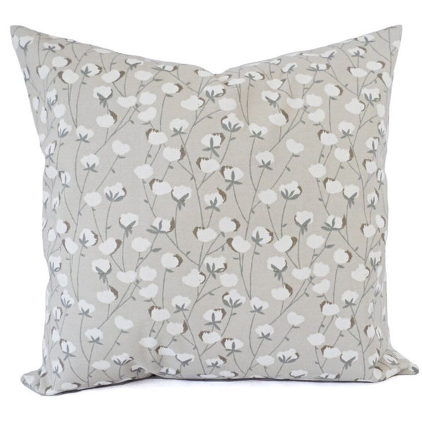 Blue and White Pillow Cover, 18x18 Inch Waterproof Outdoor Modern Floral Geometry Pillow Sham