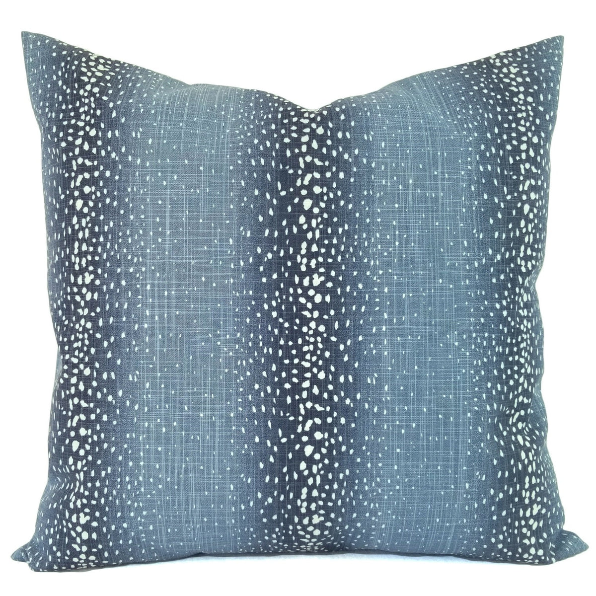 Blue Pillow Cover, Dark Blue and White Pillow Cover, 18x18 Inch Waterproof Outdoor Pillow Sham