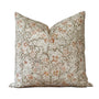 Floral Linen Pillow Cover | Vintage Botanical Print Throw Cushion
