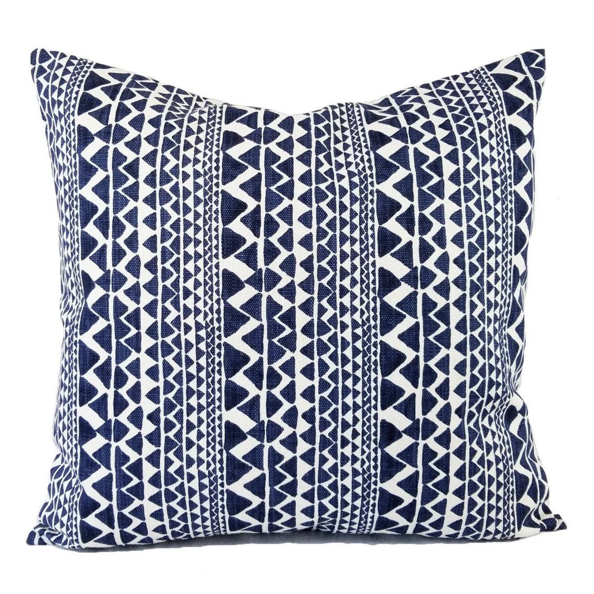 Blue and White Pillow Cover, 18x18 Inch Waterproof Outdoor Tie Dye Geometry Pillow Sham