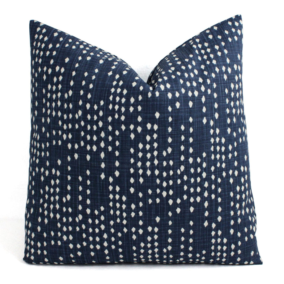Blue and White Pillow Cover, 18x18 Inch Waterproof Outdoor Modern Pillow Sham