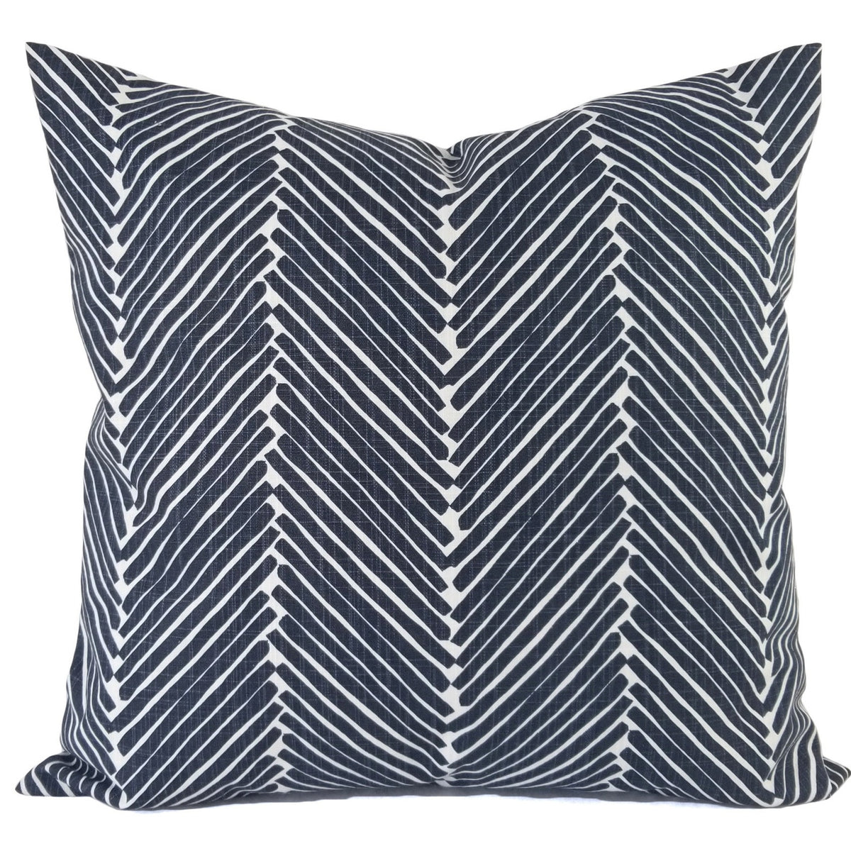 Blue Pillow Cover, Dark Blue and White Pillow Cover, 18x18 Inch Waterproof Outdoor Pillow Sham