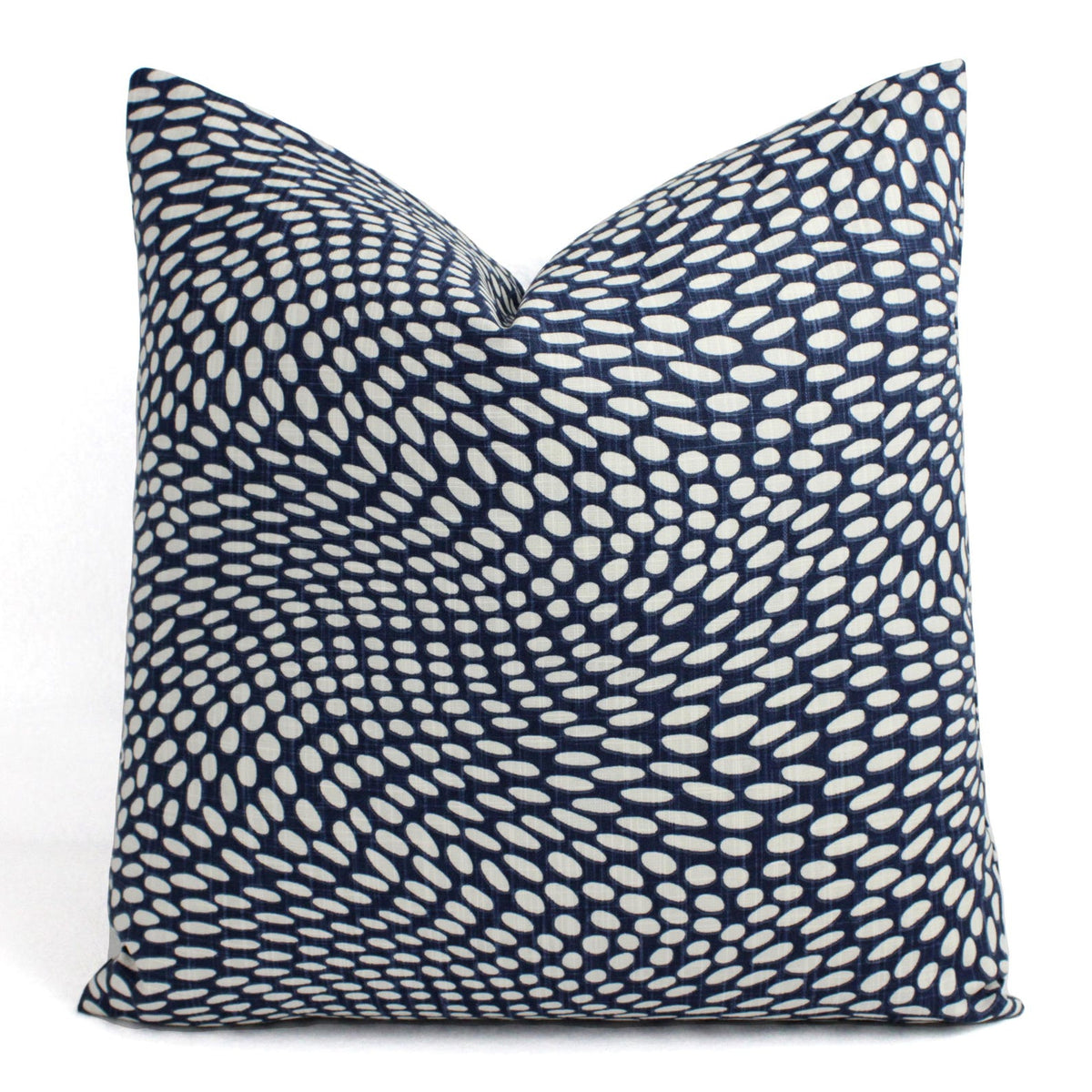 Blue and White Pillow Cover, 18x18 Inch Waterproof Outdoor Modern Pillow Sham